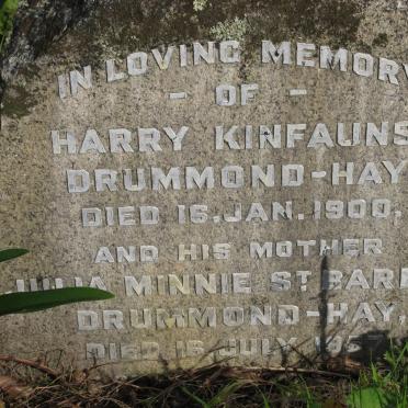 HAY Julia Minnie St Barbe, HAY -1957 :: DRUMMOND-HAY Harry Kinfauns -1900