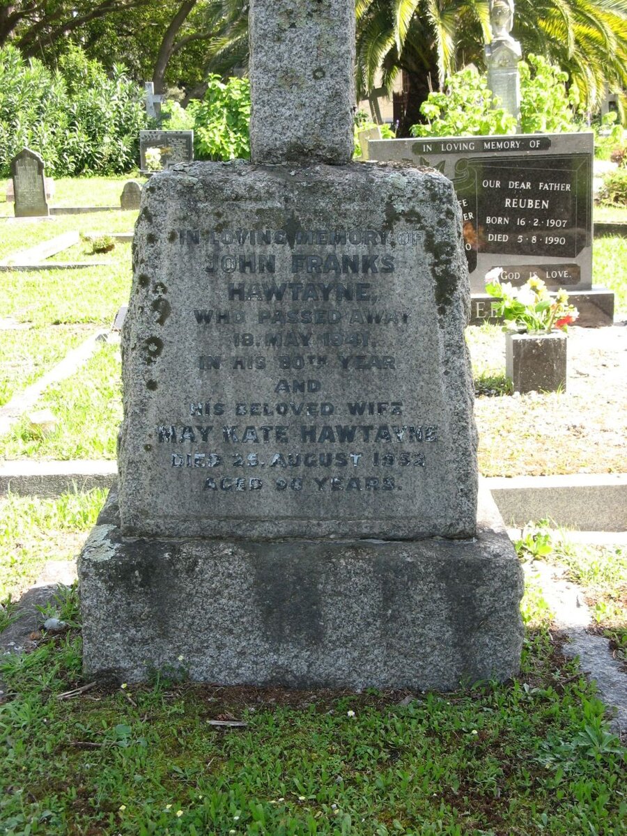 HAWTAYNE John Franks -1941 &amp; May Kate -1952