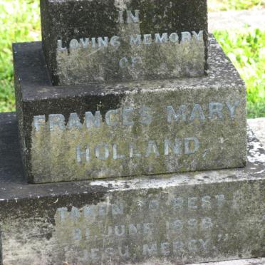 HOLLAND Frances Mary -1898
