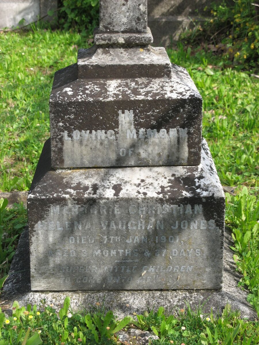 JONES Marjorie Christian Helena, VAUGHAN 1901-1901