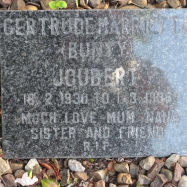 JOUBERT Gertrude Marrietta 1930-19??