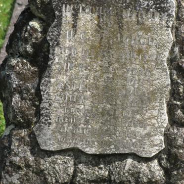 JONGH H.C., de -1902 &amp; Esther Leonora Louw MORKEL  -1920