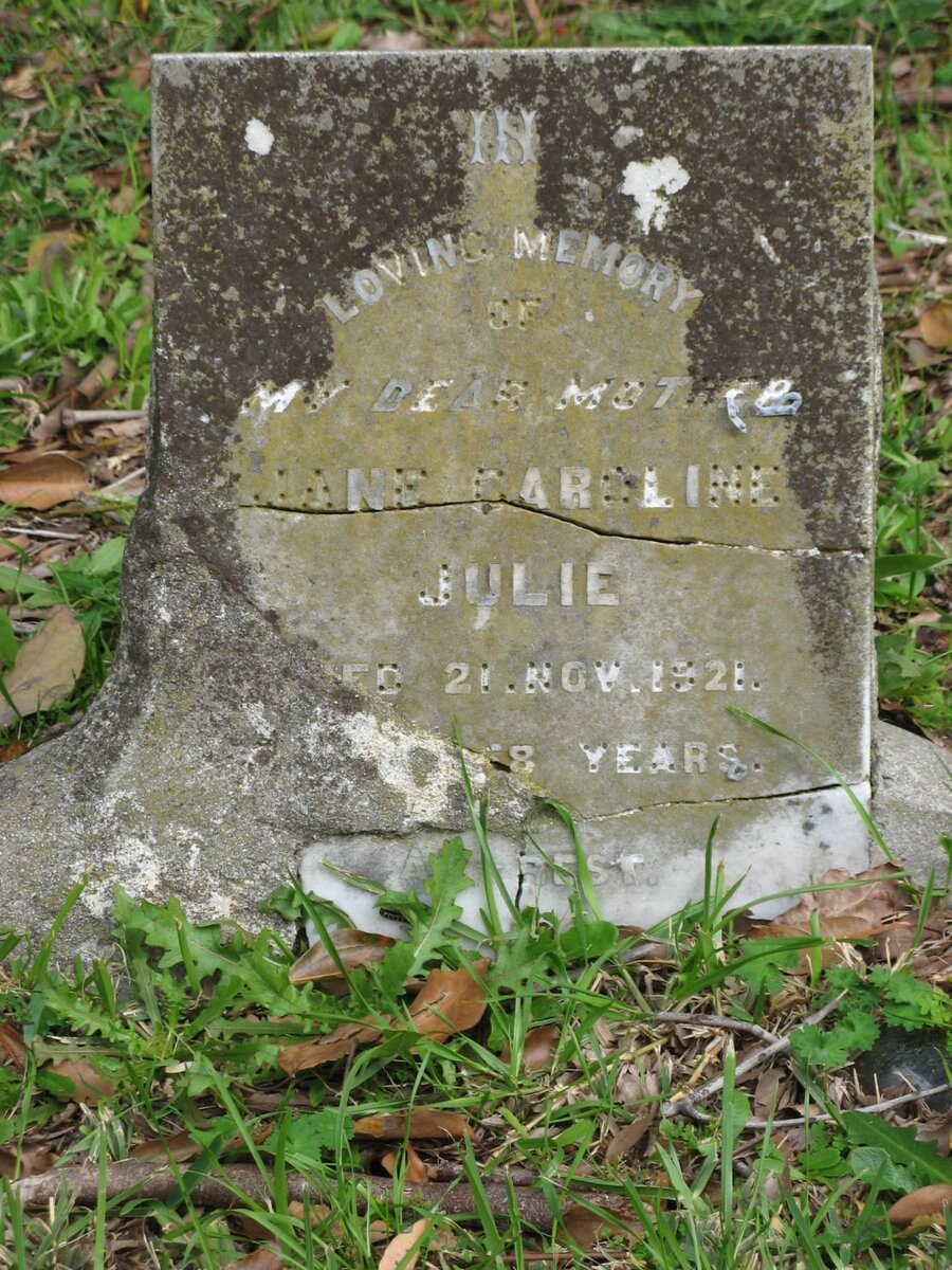 JULIE Jane Caroline -1921