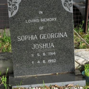 JOSHUA Sophia Georgina 1914-1992