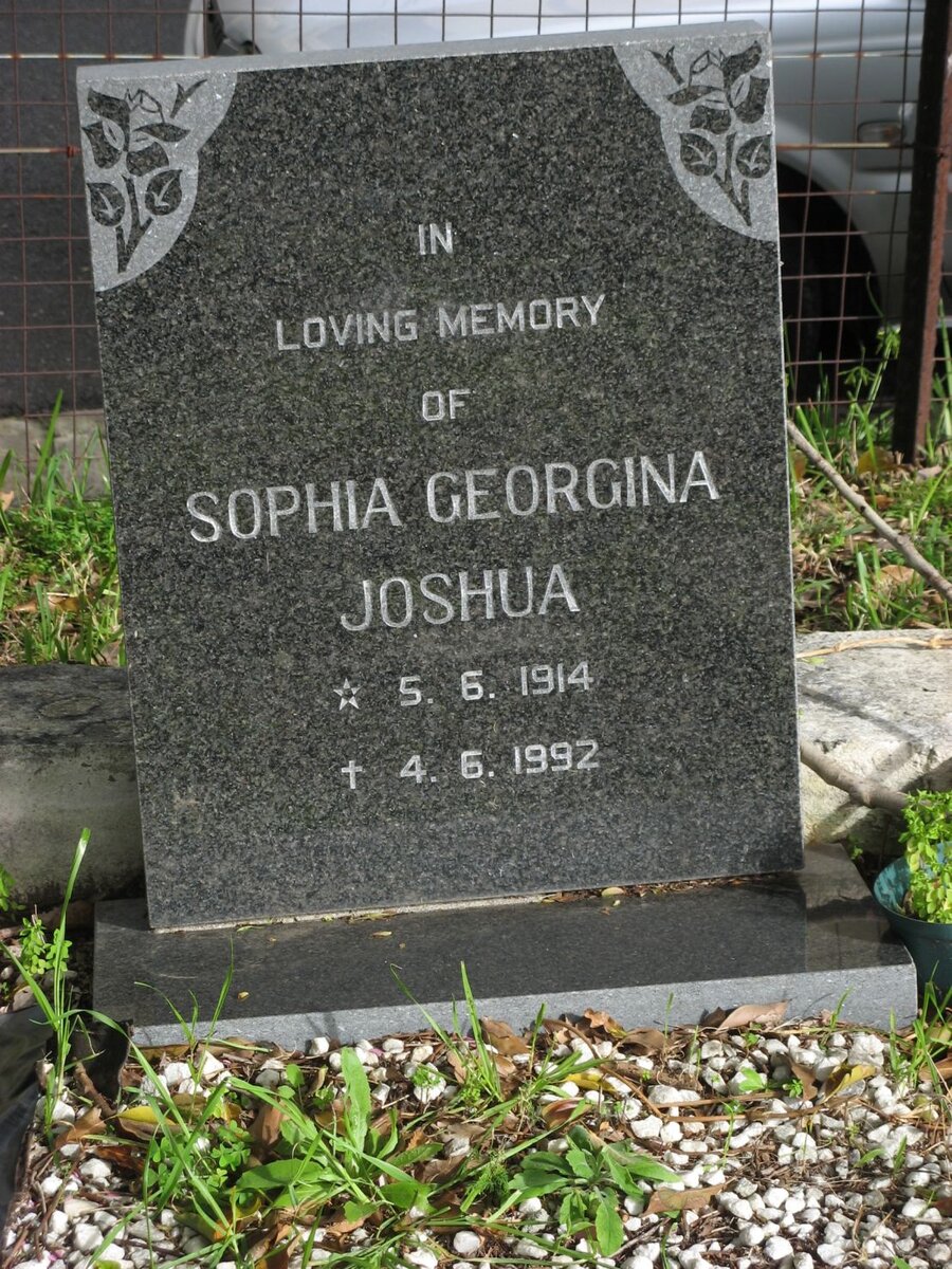 JOSHUA Sophia Georgina 1914-1992