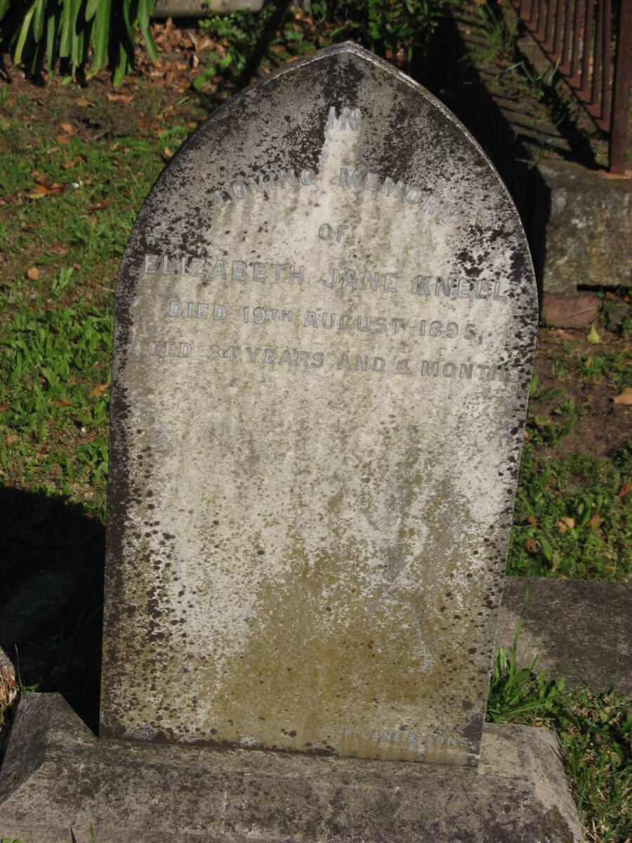 KNELL Elizabeth Jane -1895