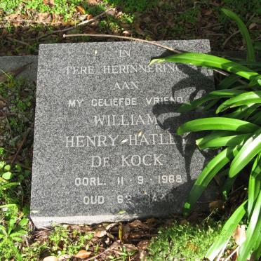 KOCK William Henry Hatley, de -1968