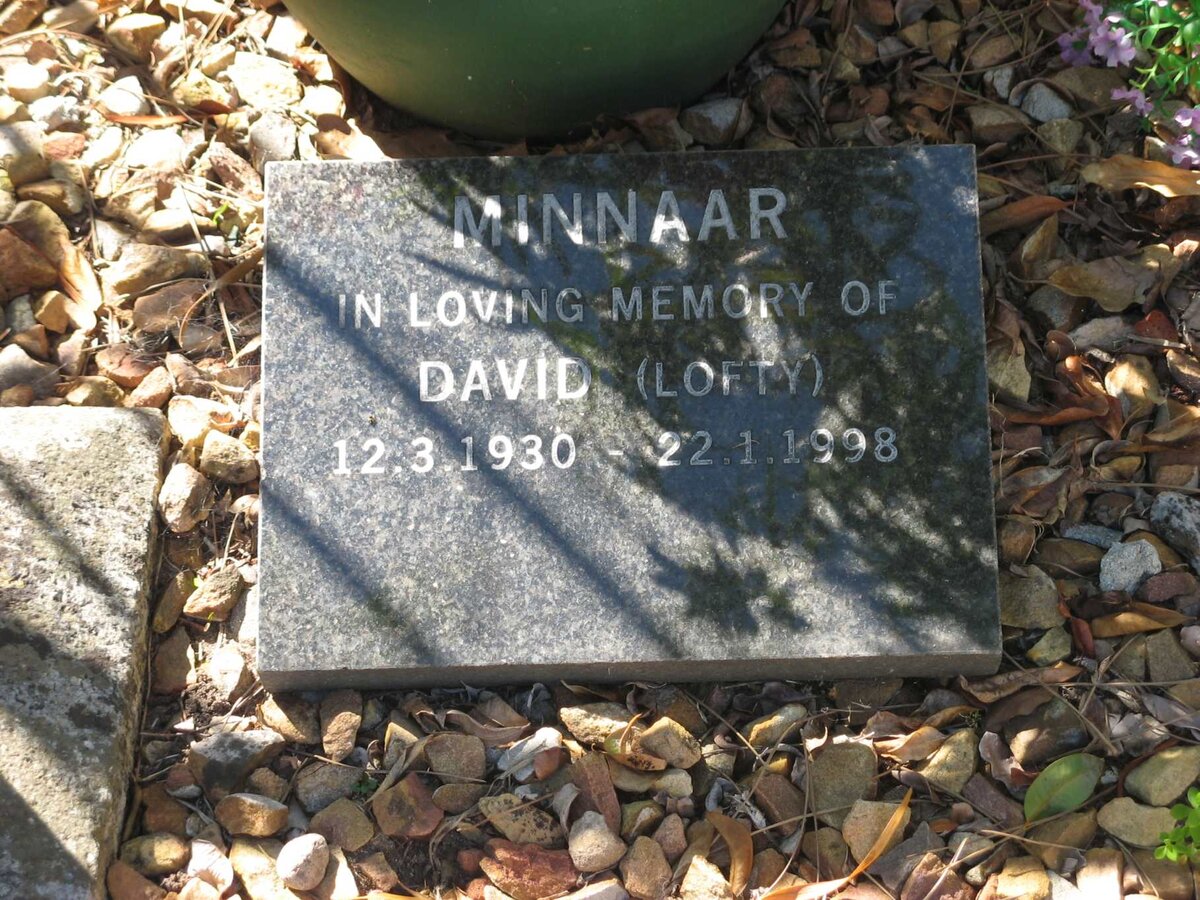 MINNAAR David 1930-1998