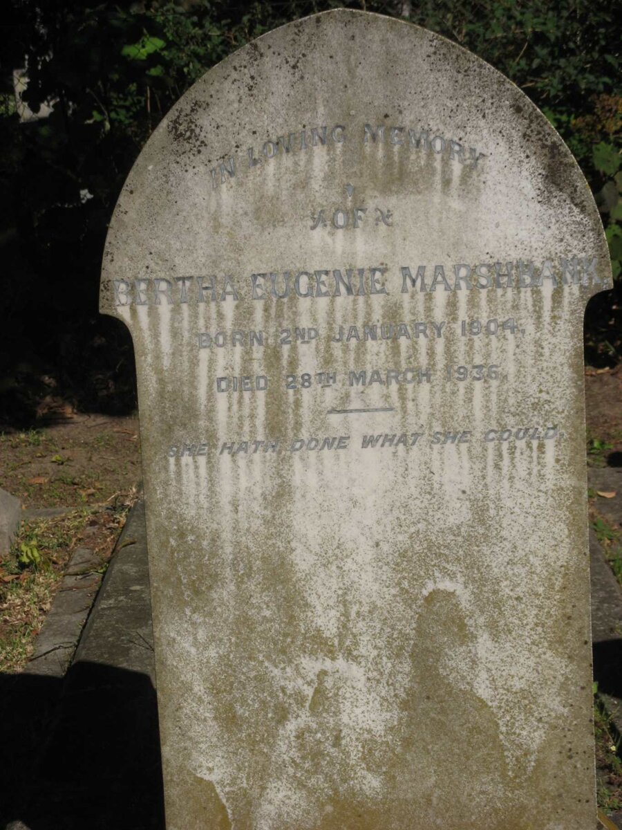 MARSHBANK Bertha Eugenie 1904-1936