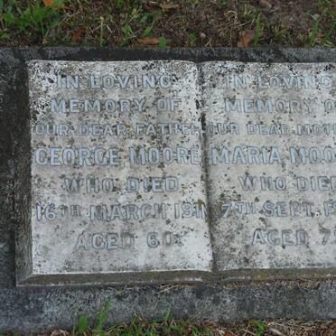 MOORE George -1911 &amp; Maria -1932