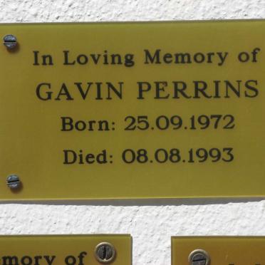 PERRINS Gavin 1972-1993