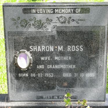 ROSS Sharon M. 1953-1995