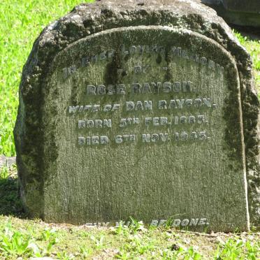 RAYSON Rose 1883-1945