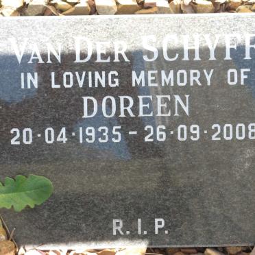 SCHYFF Doreen, van der 1935-2008