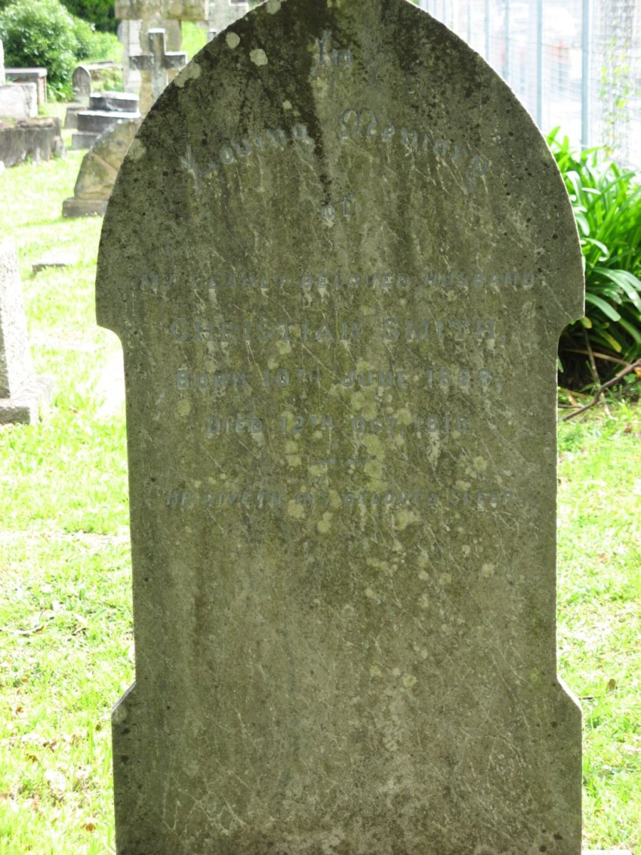 SMITH Christian 1888-1918