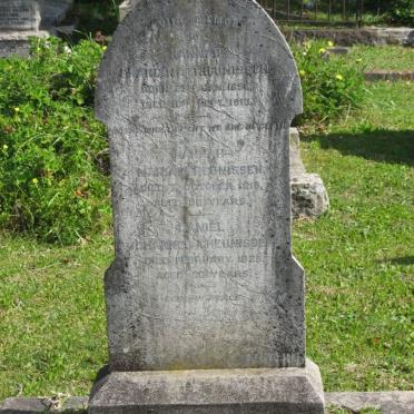 THEUNISSEN Hanna Francina 1898-1913 :: THEUNISSEN Hanna Maria -1916 :: THEUNISSEN Daniel Johannes -1925