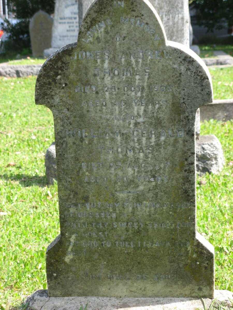 THOMAS James Andrew -190? :: THOMAS William Gerald -1917