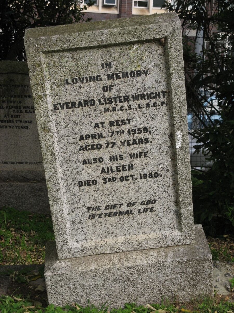 WRIGHT Everard Lister -1959 &amp; Aileen -1980