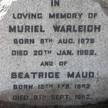 WARLEIGH Muriel 1879-1982 :: ? Beatrice Maud 1882-1962