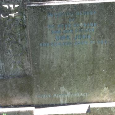 WENTZEL Dirk John -1951