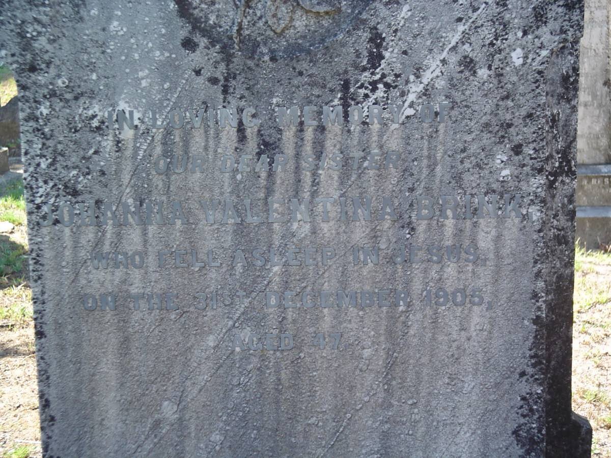 BRINK Johanna Valentina -1905