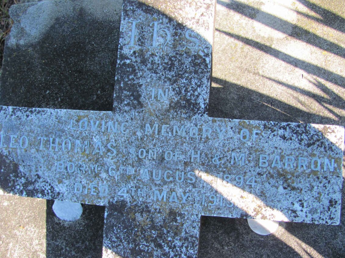 BARRON Leo Thomas 1894-1913