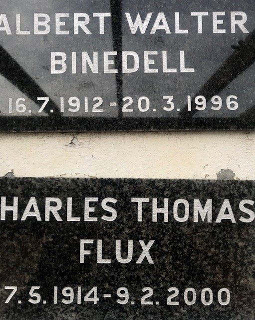 BINEDELL Albert Walter 1912-1996 :: FLUX Charles Thomas 1914-2000