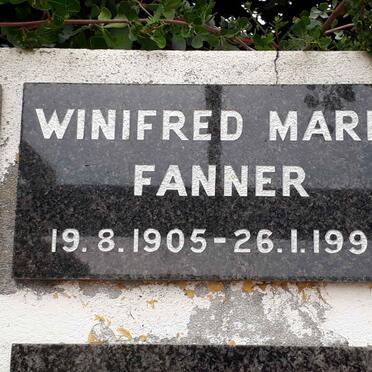 FANNER Winifred Marie 1905-1998