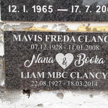 CLANCY Liam M.B.C. 1927-2014 &amp; Mavis Freda 1928-2008