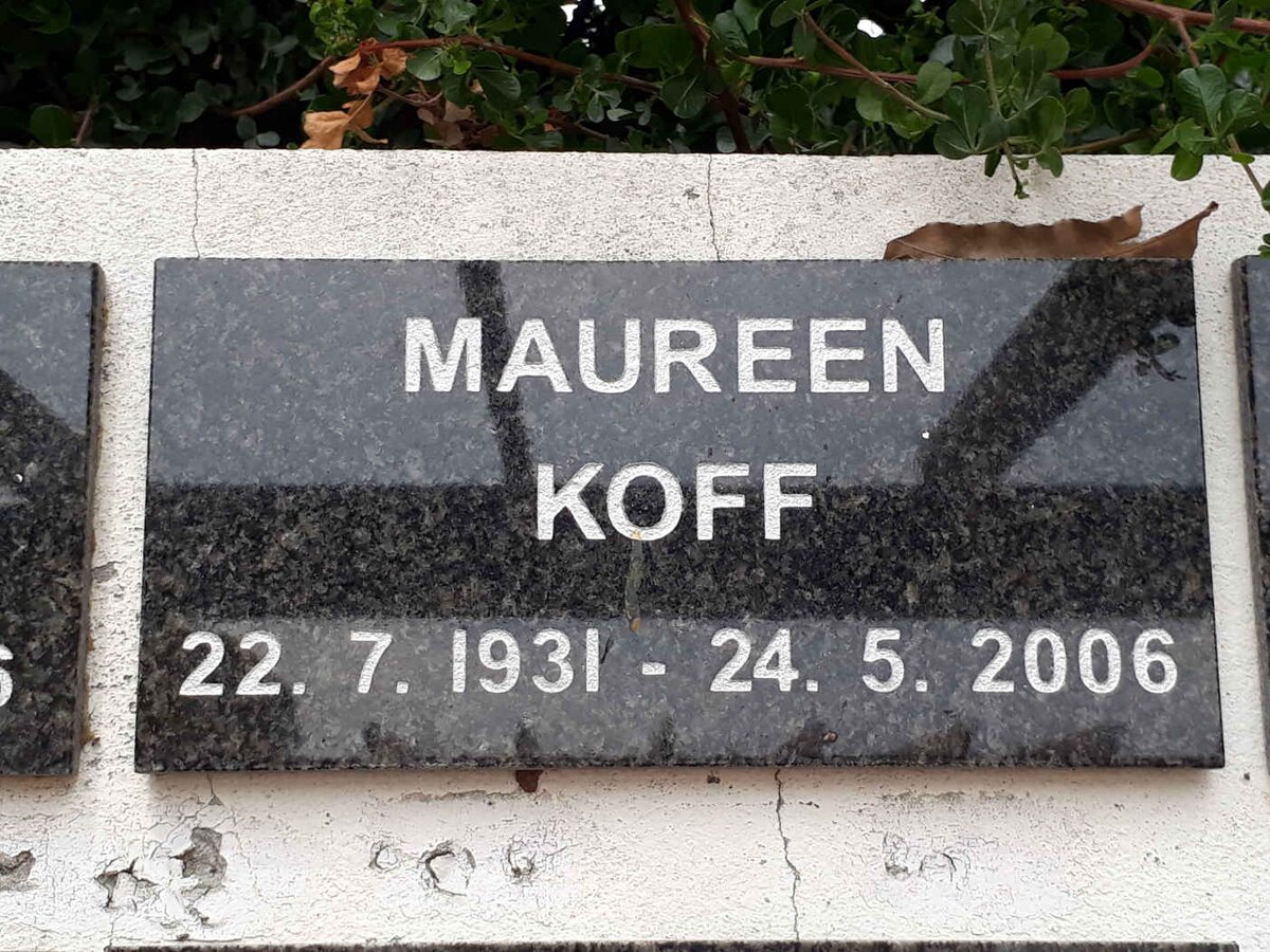 KOFF Maureen 1931-2006