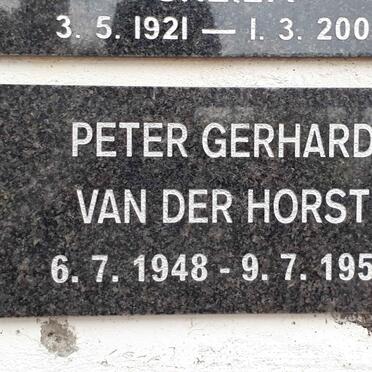 HORST Peter Gerhard, van der 1948-1955