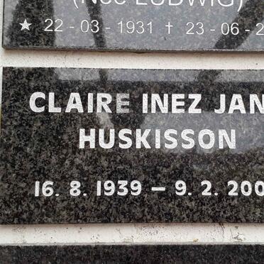 HUSKISSON Claire Inez Jane 1939-2009