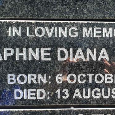SCHOLTZ Daphne Diana 1934-2021