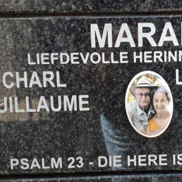MARAIS Charl Guillame &amp; Leona Magdalena HAMMAN 1950-2021