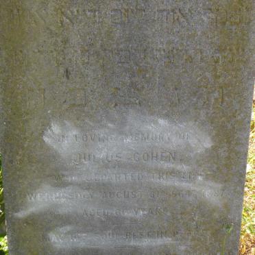 COHEN Julius 5647 -1887