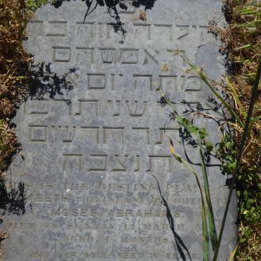 ABRAHAMS Elizabeth -1866