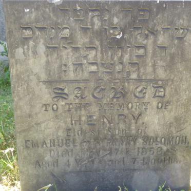 SOLOMON Henry -1858