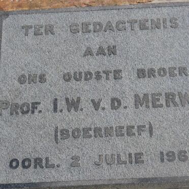 MERWE I.W., v.d. -1967