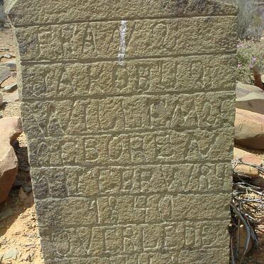 Western Cape, CERES district, Bizans Gat 84, Bassonsgat, farm cemetery