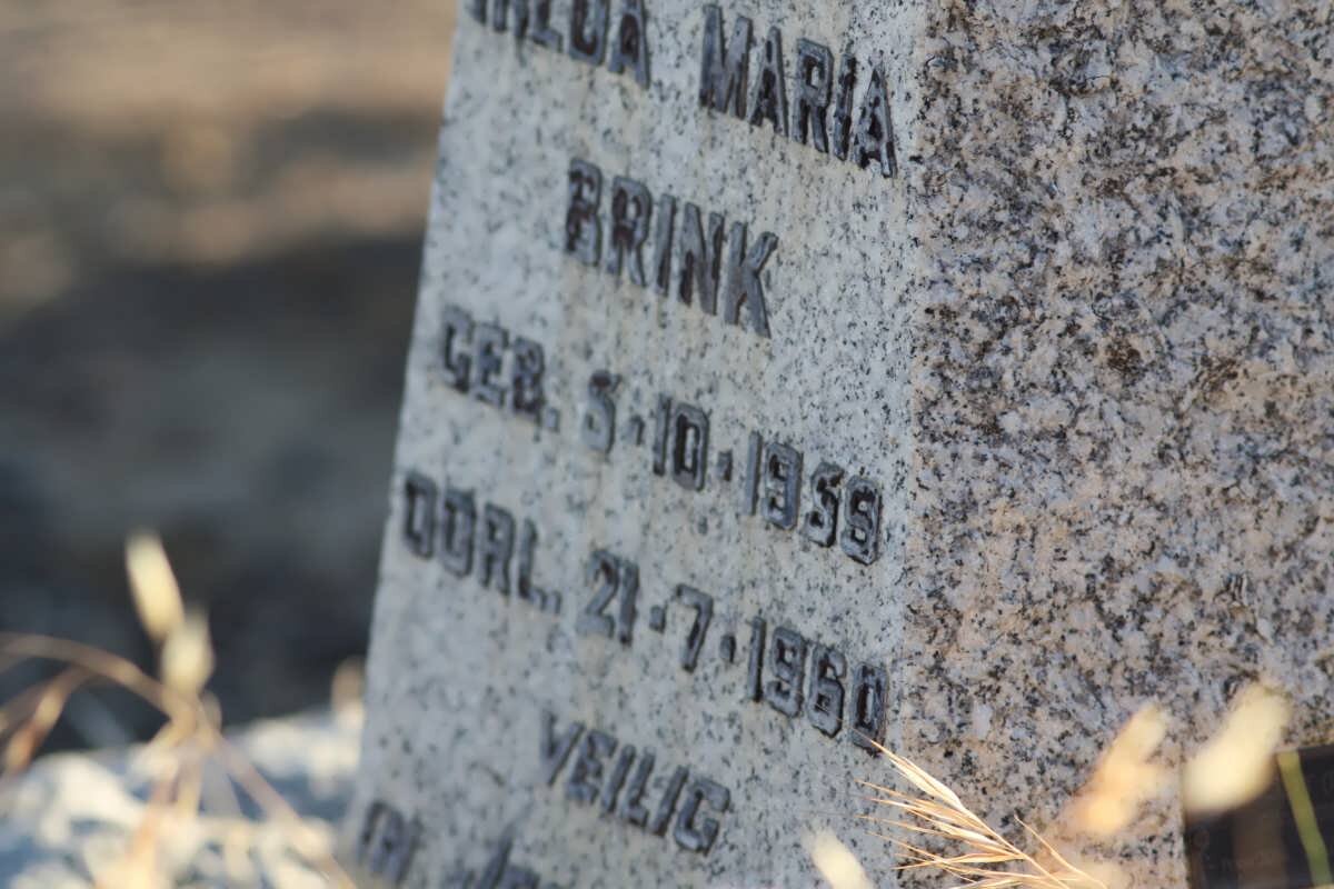 BRINK Hilda Maria 1959-1960