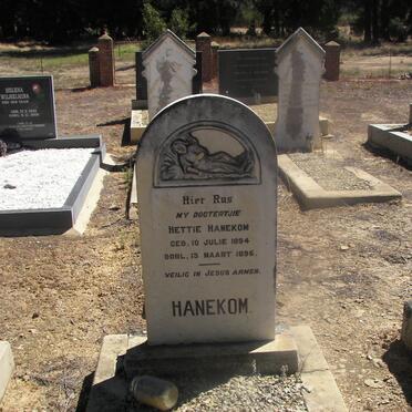 HANEKOM Hettie 1894-1896