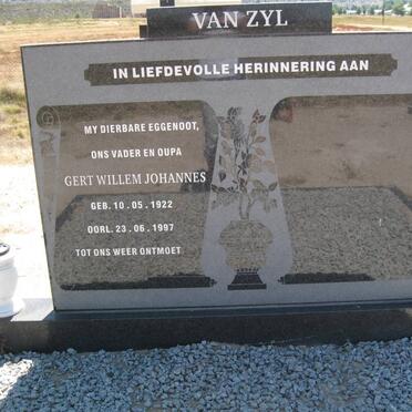 ZYL Gert Willem Johannes, van 1922-1997