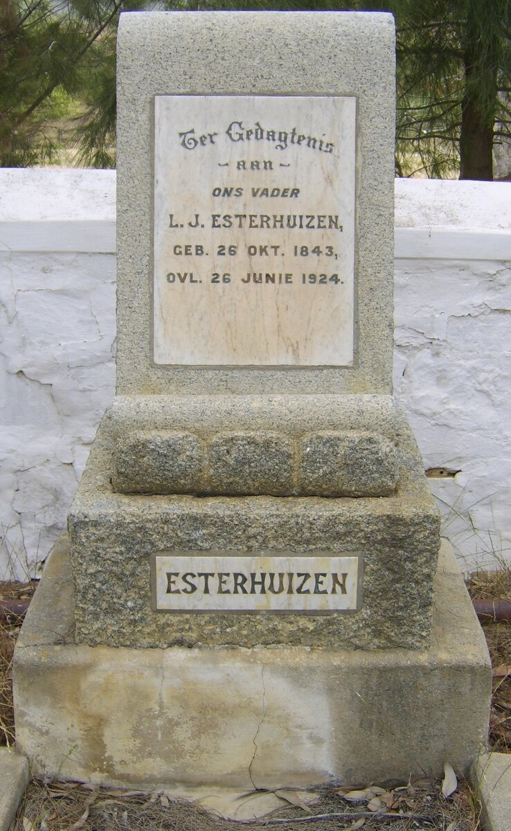 ESTERHUIZEN L.J. 1843-1924