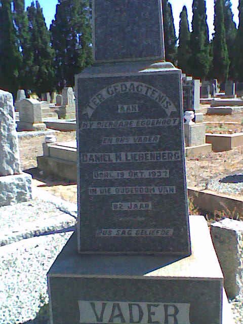 LIEBENBERG Daniel M. -1937