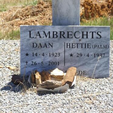 LAMBRECHTS Daan 1923-2001 &amp; Hettie PALM 1937-