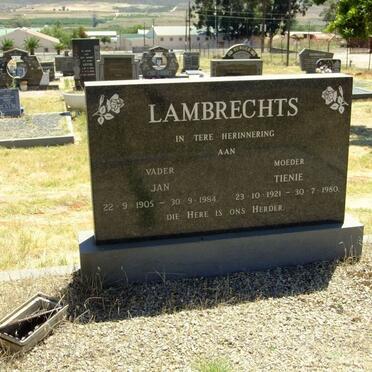 LAMBRECHTS Jan 1905-1984 &amp; Tienie 1921-1980