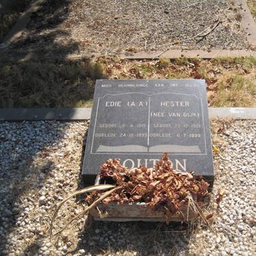 MOUTON A.A. 1915-1995 &amp; Hester VAN DIJK 1921-1999