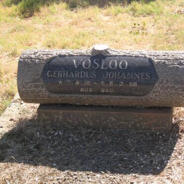 VOSLOO Gerhardus Johannes 1916-1968