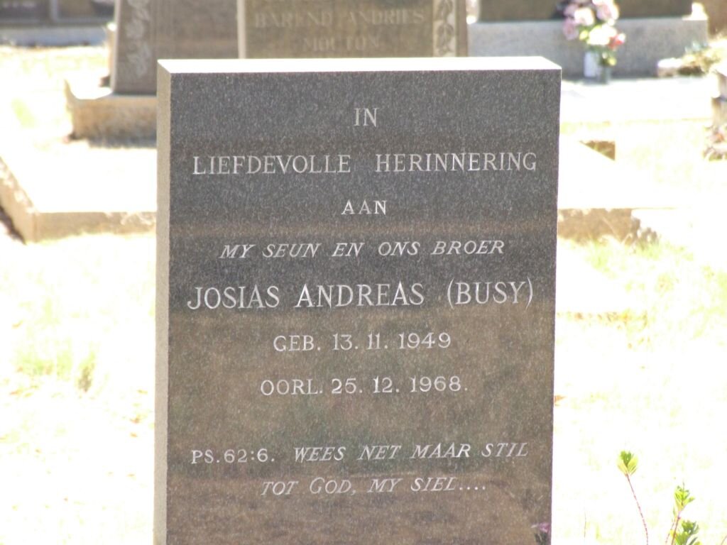 ? Josias Andreas 1949-1968