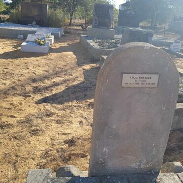 COETZEE J.M.A. 1884-1928